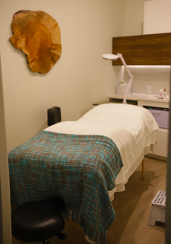 Massage treatment room at the Interlude Spa Halifax